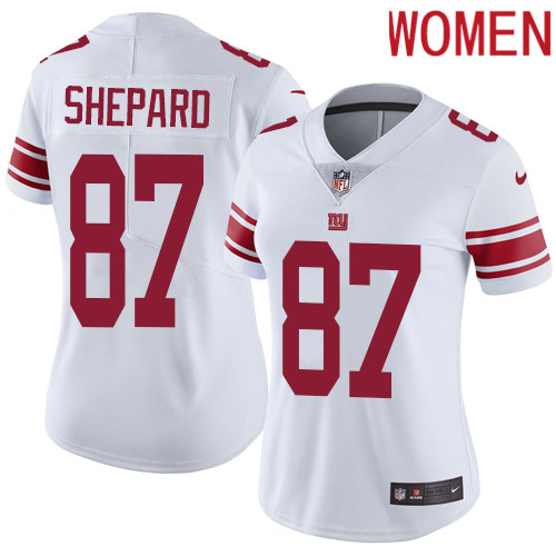 2019 Women New York Giants #87 Shepard white Nike Vapor Untouchable Limited NFL Jersey->women nfl jersey->Women Jersey